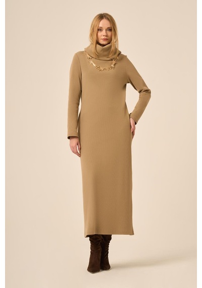 Ftz Women Kadın Ribana Elbise Camel 31286 Camel
