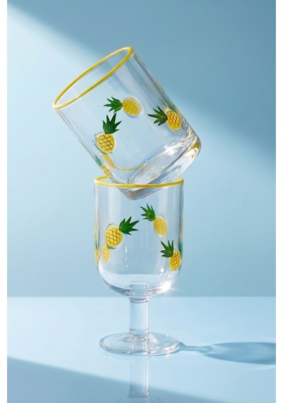 Karaca Pineapple Meşrubat Bardağı 420 Ml Sarı