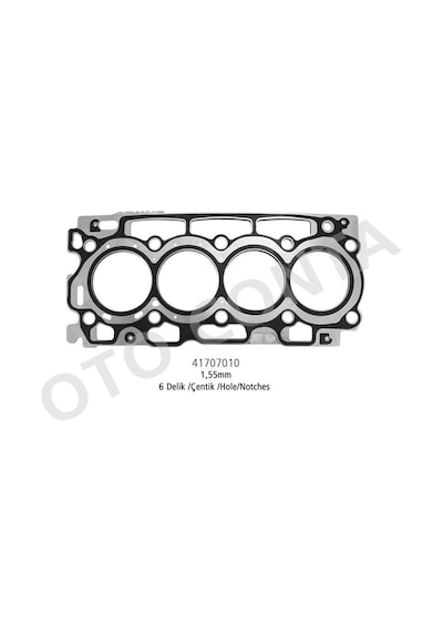 OTO CONTA 41707010 SİLİNDİR KAPAK CONTASI ÇELIK MLS 1.55MM 6 DELI
