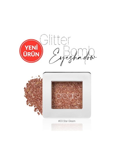Mücevher Parlaklığında Yoğun Pigmentli Tekli Far Cre'ars Glitter Bomb Eyeshadow 03 Star Gleam 87034551
