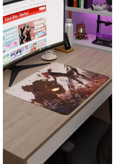 Expedition 33 Kaymaz Dikişli Kauçuk Oyuncu Mousepad V2 - 48x40 Xl Gaming Mouse Pad Fare Altlığı