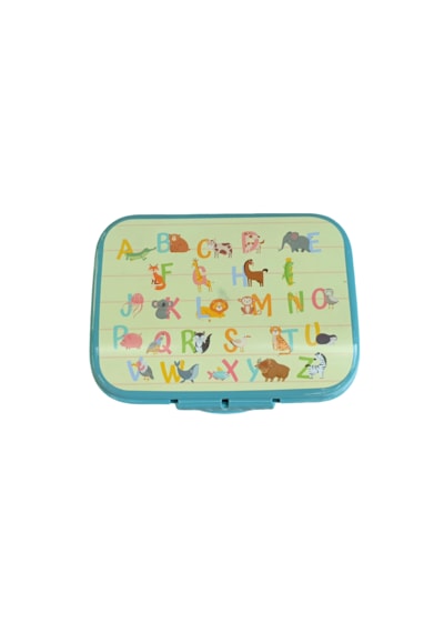 Onyx Good Food Desenli Kilitli Beslenme / Lunch Box - 1000 Ml Mavi