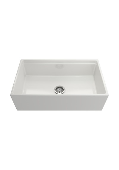 Bocchi 1504-001-0120 Contempo Step Rim Mutfak Eviyesi Beyaz 84 CM