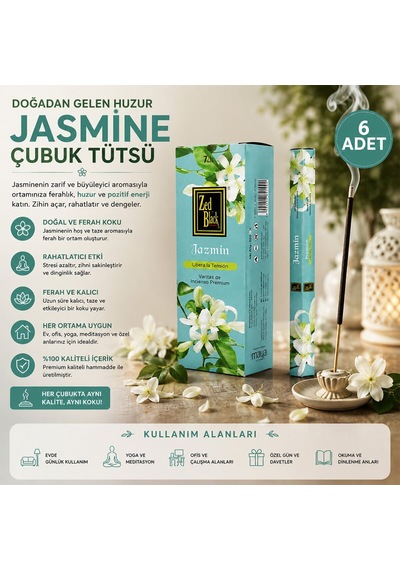 Layansaa Jasmine Çubuk Tütsü 6x50- 6'li Paket