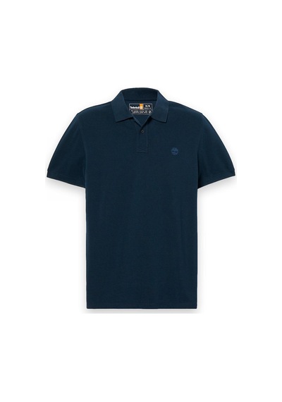 Timberland Tb0a6bx4 Millers River Sleeve Stretch Polo Lacivert Erkek T-shirt Mavi