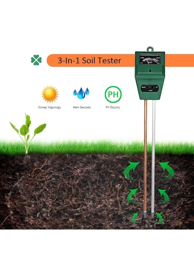 Toprak Nem Ve Işık Şiddeti Ölçer - Ph Metre