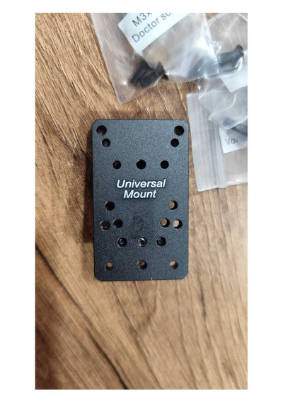 Universal Optics Mount Red Dot Scope Reflex Mount Plate Base - Glok 17 19 22 23 Reddot Ayağı Siyah