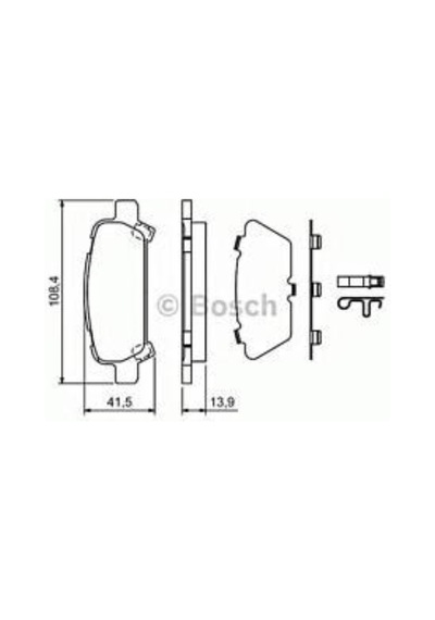 BOSCH 986424650 Arka Balata Subaru Forester 2.0 02-05- Impreza 2.0 1.5 02-06- Legacy 98-03- (0986Tb2360)