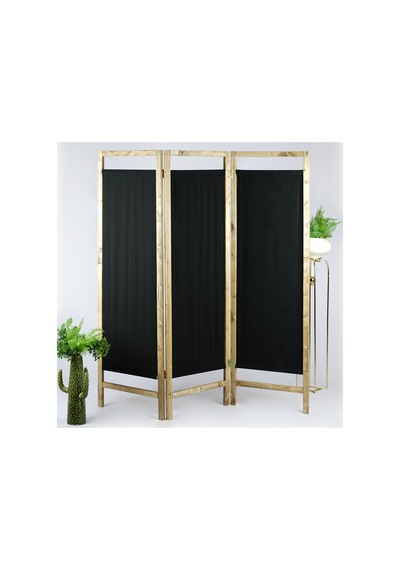 Ahşap Paravan Panel Kumaş Seperatör Paravan Yıkanabilir Kumaşlı Paravan