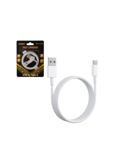 Weko Wk-29908 Beyaz 1 Metre Usb To Type-c Şarj - Data Aktarım Kablosu