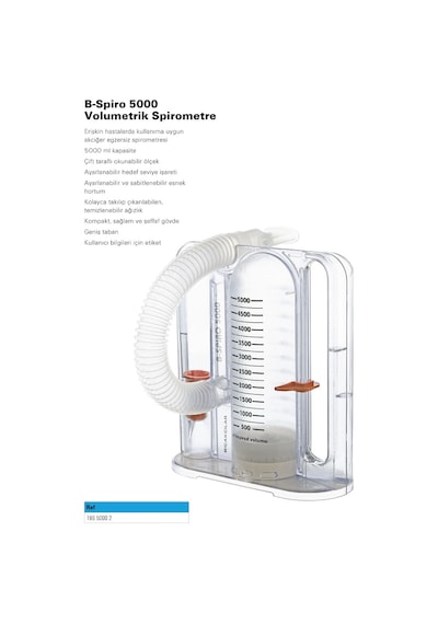 Voldayne 5000 Spirometre Volumetric Exerciser Solunum Egzersiz