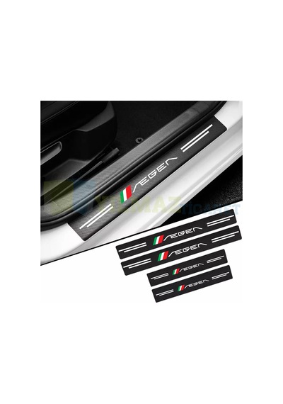 Fiat Egea Karbon Kapı Eşiği Koruma Oto Sticker Etiket 4 Parça