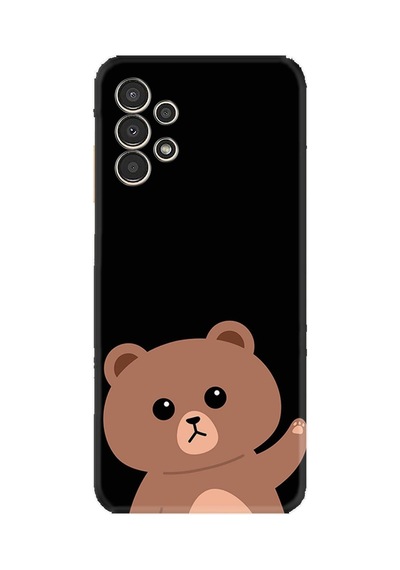 Samsung Samsung Galaxy Uyumlu A54 Kılıf Resimli Desenli Silikon Platinium Series Hello Bear 1905