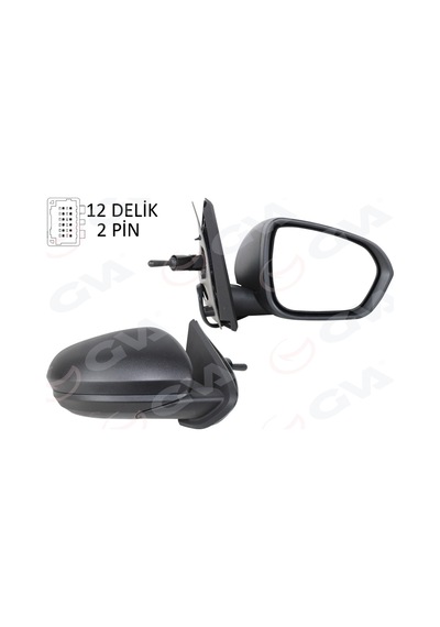 Gva 1019132-99 Dış Dikiz Aynası Sağ Mekanik Sinyalsiz Sensörlü 2 Fiş Yeni Dacia Duster 18- 963010215r