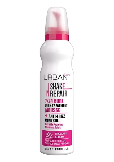 Care Shake N Repair 7/24 Kabaran Ve Bukleli Saçlara Özel Saç Bakım Köpüğü, 150 Mililitre, Vegan