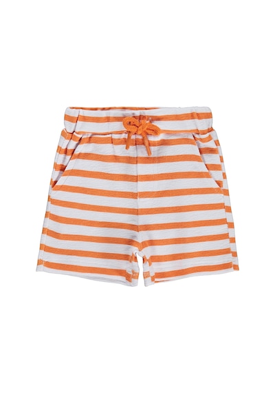 Civil Baby Çizgili 6-18 Ay Şort - Turuncu