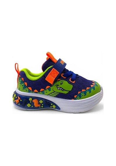 Pepino 2254 Ortopedik Erkek Bebek Saks Mavi Işıklı Rahat Sneaker