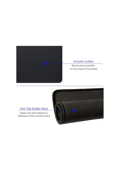 Mousepad Kaydırmaz Koku yapmaz 1.5mm Kalınlık Mouse Pad 18 x 22 CM