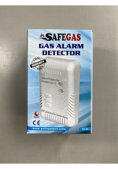 Safegas Doğalgaz Ve Lpg Gaz Alarm Cihazı Ve Dedektörü Sf-03