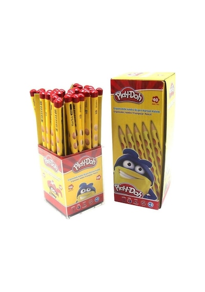 Play-doh Kurşun Kalem Oluklu Jumbo Üçgen Kurşun Kalem 40 Lı Paket