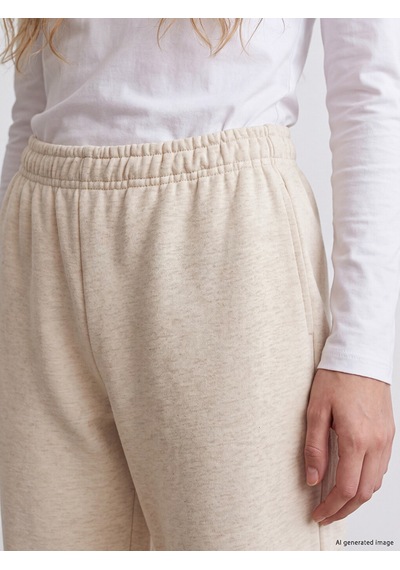 Lc Waikiki Lc Waıkıkı Bej Beli Lastikli Kadın Jogger Eşofman Altı