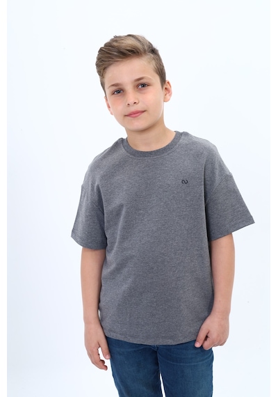 Toontoy Kids Toontoy Erkek Çocuk Pamuklu Bisiklet Yaka Kısa Kollu Düşük Omuz Baskılı Basic Tişört 22978 Antrasit Melanj Toontoy Kids Toontoy Erkek Çocuk Pamuklu Bisiklet Yaka Kısa Kollu Düşük Omuz Baskılı Basic Tişört 22978 Antrasit Melanj