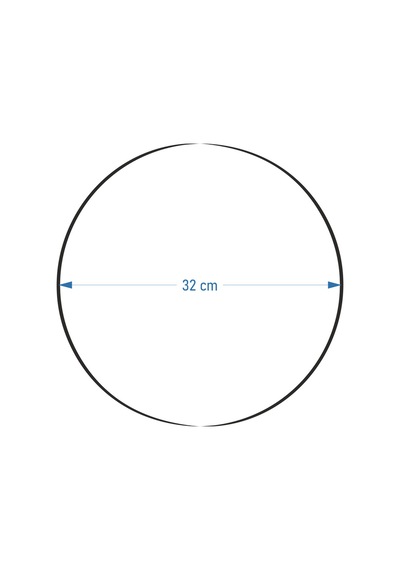 Vilinze Hasır Jüt Ip Supla / Amerikan Servis - 32 Cm 4 Adet