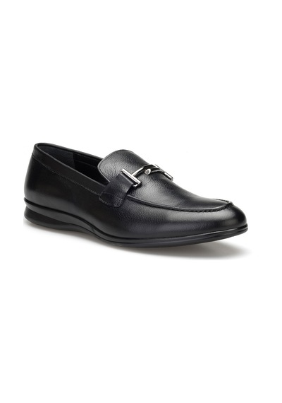 Oly Hakıkı Derı Erkek Loafer Siyah
