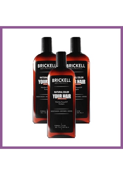 Bezos Brickell Erkeklere Özel Anti-white Saç Sakal Bakım Şampuanı 237 Ml X 3 Adet Rengaren