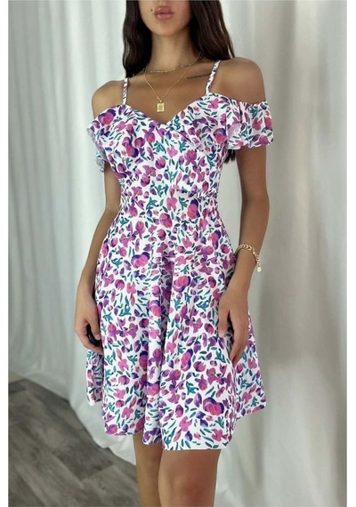 Genel Markalar Kadın Trend Model Esnek Krep Kumaş Kruvaze Yaka Volanlı Abiye Elbise Beyaz - 925383524 Beyaz Genel Markalar Kadın Trend Model Esnek Krep Kumaş Kruvaze Yaka Volanlı Abiye Elbise Beyaz - 925383524 Beyaz