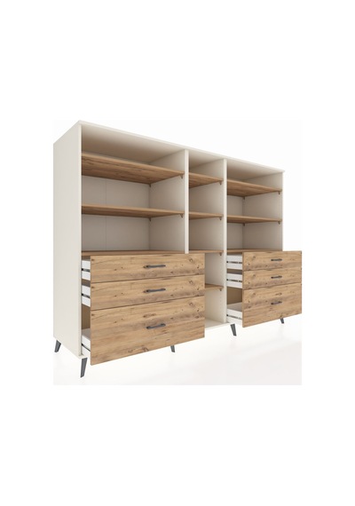 Kronos Dolap 10 Raflı 6 Çekmeceli 220x59x163 Aytaşı-çam Aytaşı-çam Kronos Dolap 10 Raflı 6 Çekmeceli 220x59x163 Aytaşı-çam Aytaşı-çam