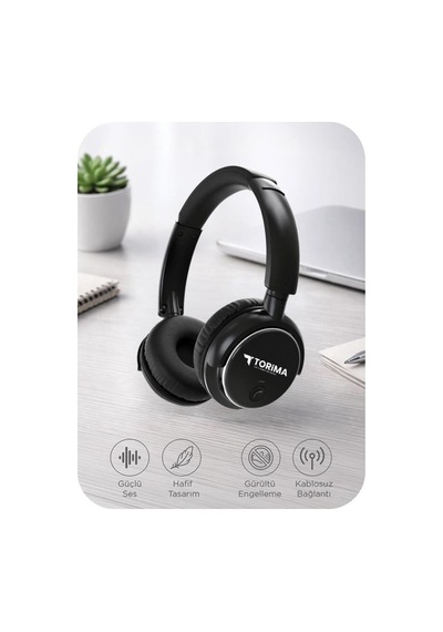 Bluetooth Kulaklık Kulak Üstü Kablosuz Kulaklık Hd20 Siyah