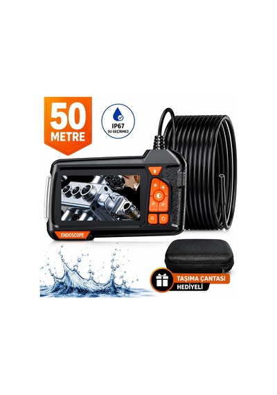 Tr 50 Metre Endoskop Yılan Kamera 1080p Hd