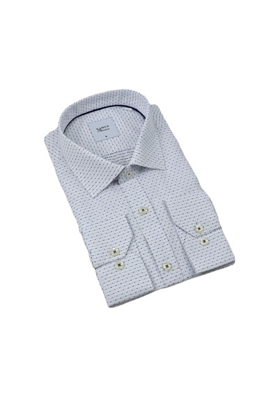 Erkek Klasik Puantiyeli Uzun Kol Gömlek 3706 Bgl-st04395 Siyah