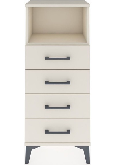 Arges Komodin Tek Raflı 4 Çekmeceli 44x30x106 Aytaşı-aytaşı Aytaşı