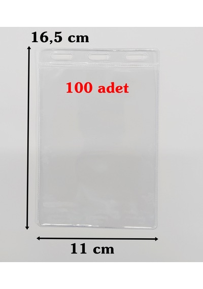 Yaka Kartı Poşeti 16.5X11 Cm 100 Adet