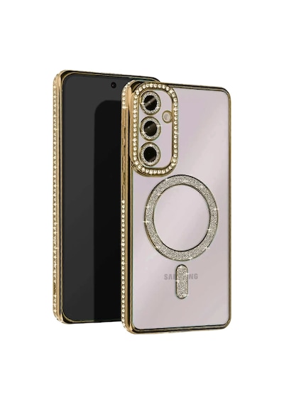 Newface Samsung Galaxy A36 Joke Simli Magneticsafe Kılıf - Gold Altın