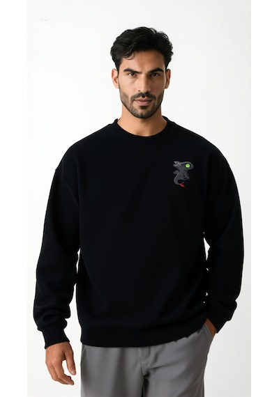 Ogc Ejderha Kombin Sweatshirt Siyah