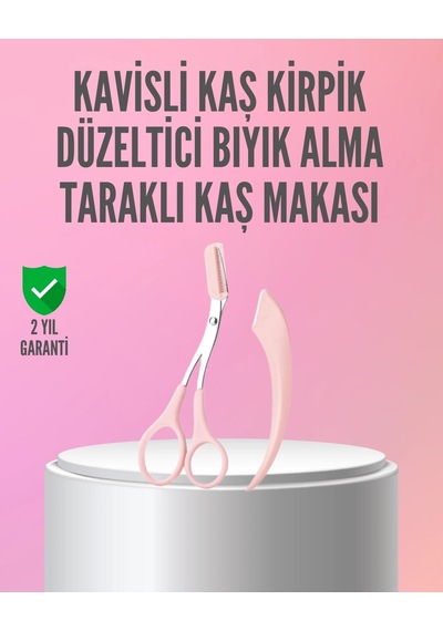 Mey İthalat Kaş Ve Kirpik Şekillendirme İçin Yüz Bakım Makası Çok Renkli