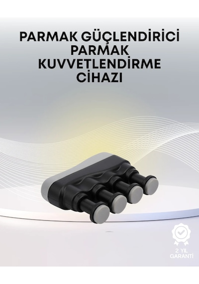Ergonomik Parmak Egzersiz Aleti El Ve Bilek Güçlendirici Siyah