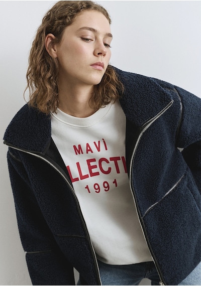 Mavi - Lacivert Sherpa Ceket 1110719-90372 Lacivert