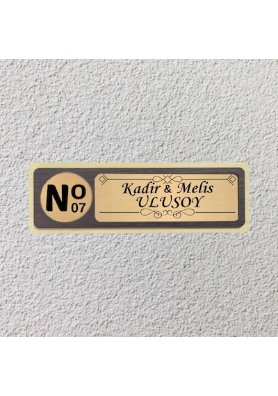 Kişiye Özel Mdf Kapı İsimliği