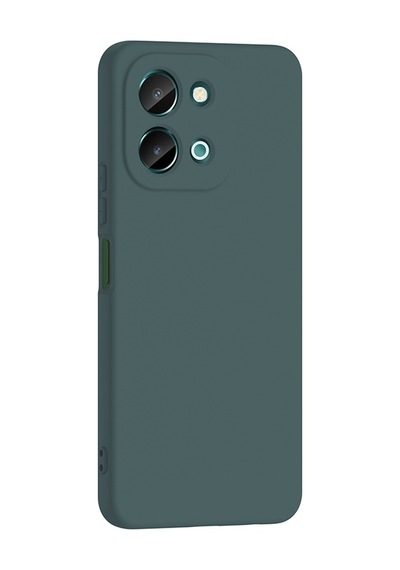 Kilifone - Vivo Y28 4g Uyumlu Kılıf Esnek Koruyucu Mara Lansman Kapak - Koyu Yeşil - T37823