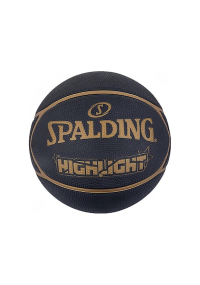 Spalding Basket Topu 2021 Highlight Black Gold Size :7 Rub (84355