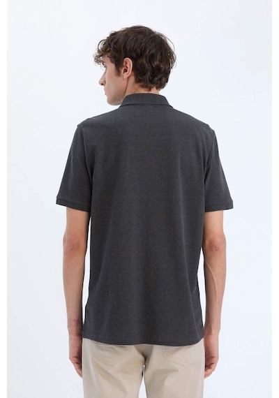 DeFacto %100 Pamuk Regular Fit Polo Yaka Kısa Kollu Basic Düz Pike Kumaş Tişört C1293AX25SPAR163