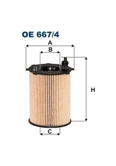 Fıltron Ekolojik Yağ Fıltresi Opel Combo-peugeot 2008-3008-208-308-5008 1.6blue Hdi-cıtroen C3-c4 Picasso