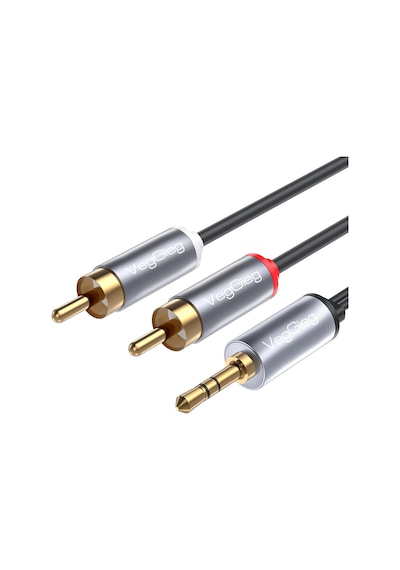 3.5mm Aux To 2 Rca Hi-fi Ses Kablosu 3 Metre
