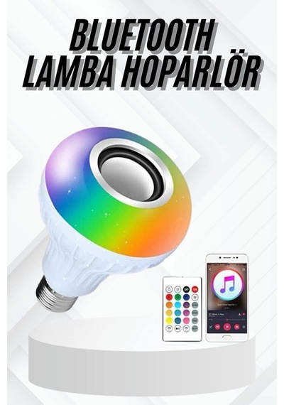 Northcity Bluetooth Akıllı Led Ampul - Renk Değiştiren, Android Ve İos Uyumlu, 7 Renkli Işık Diğer