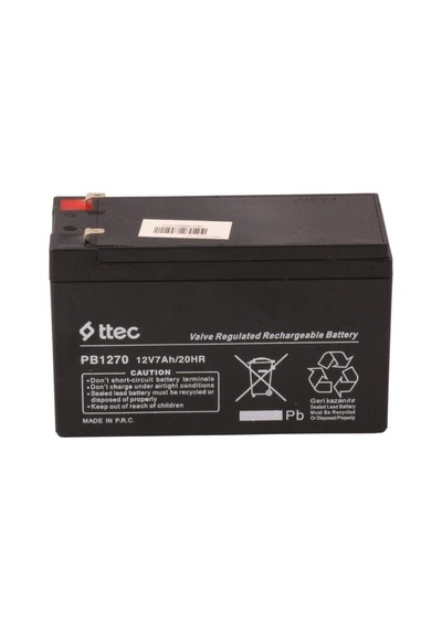 Ttec 12v 7 Ah Kuru Bakımsız Akü Crchmgo