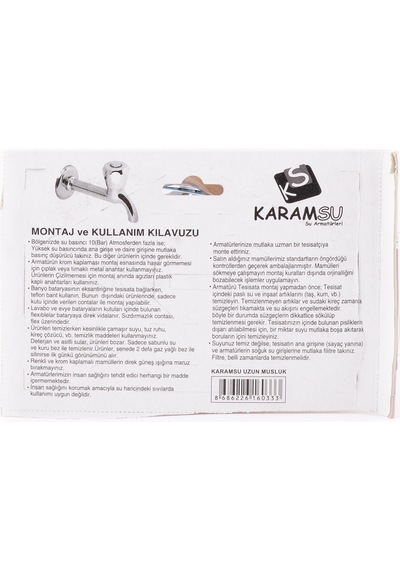 Uzun Musluk Karamsu Uzun Çamaşır Musluğu